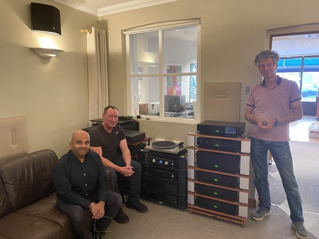 The team from Infidelity, Ultrafide Audio's dealer in the South East / West London